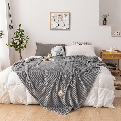 Soft Milk Fleece Single Layer Blanket | Lightweight & Cosy Throw