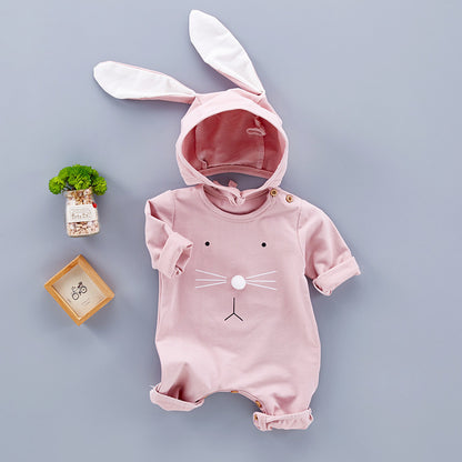 Soft Cotton Bunny Romper | Infant & Baby Outfit | Easter Gift