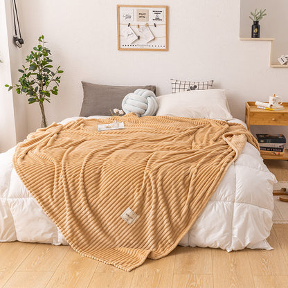 Soft Milk Fleece Single Layer Blanket | Lightweight & Cosy Throw