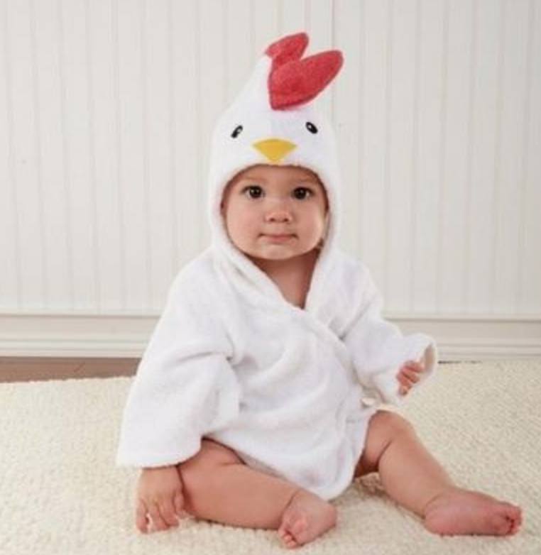 Cute Animal Hooded Baby Bathrobes & Towels | Soft Cotton