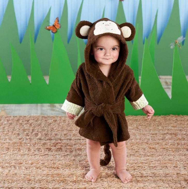 Cute Animal Hooded Baby Bathrobes & Towels | Soft Cotton