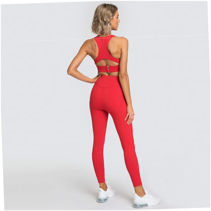 Pure Color Yoga Suit: Stylish & Comfortable Activewear