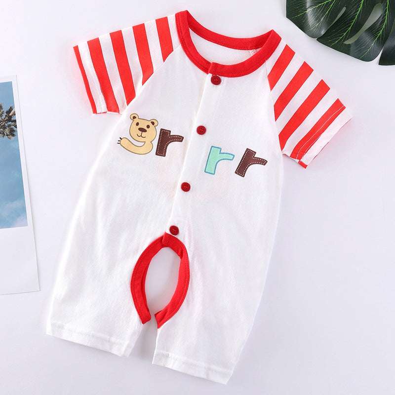 Breathable Cotton Baby Bodysuit | Short Sleeve | Spring | Unisex