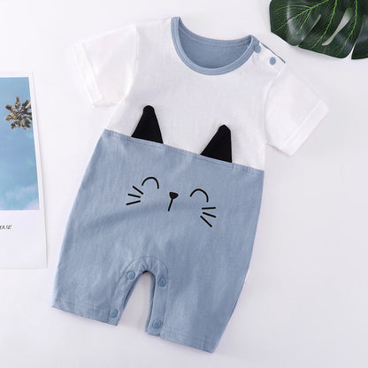 Breathable Cotton Baby Bodysuit | Short Sleeve | Spring | Unisex