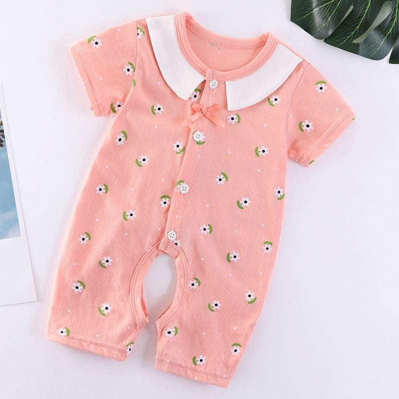 Breathable Cotton Baby Bodysuit | Short Sleeve | Spring | Unisex