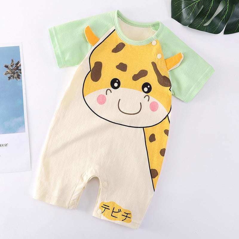 Breathable Cotton Baby Bodysuit | Short Sleeve | Spring | Unisex