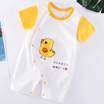 Breathable Cotton Baby Bodysuit | Short Sleeve | Spring | Unisex