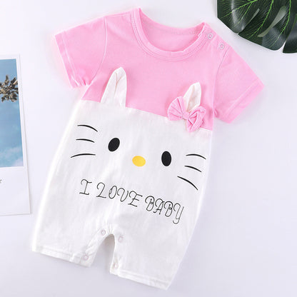 Breathable Cotton Baby Bodysuit | Short Sleeve | Spring | Unisex