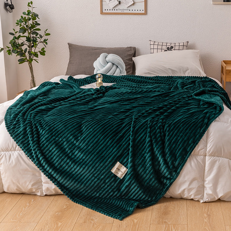 Soft Milk Fleece Single Layer Blanket | Lightweight & Cosy Throw