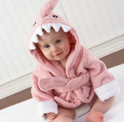 Cute Animal Hooded Baby Bathrobes & Towels | Soft Cotton