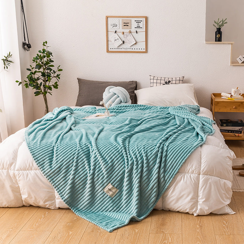 Soft Milk Fleece Single Layer Blanket | Lightweight & Cosy Throw