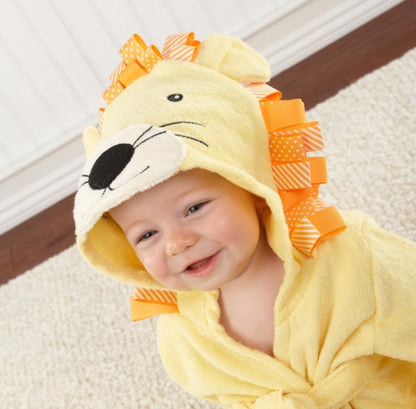 Cute Animal Hooded Baby Bathrobes & Towels | Soft Cotton