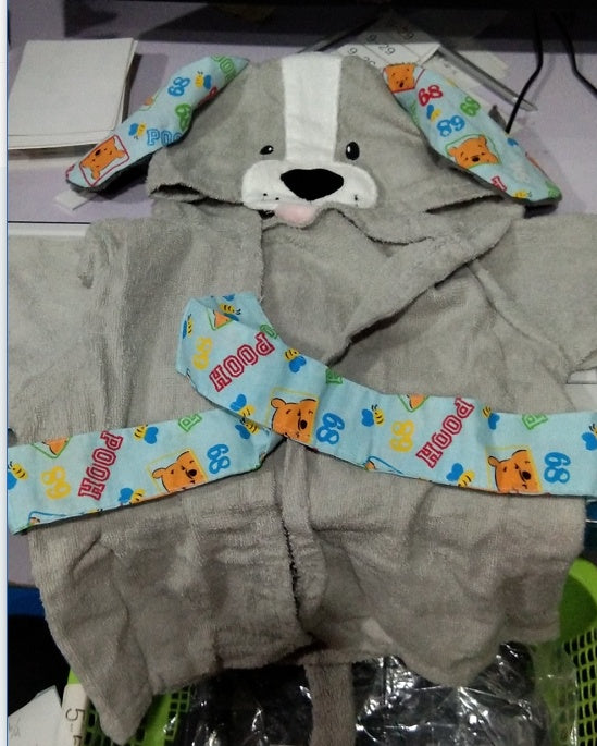 Cute Animal Hooded Baby Bathrobes & Towels | Soft Cotton