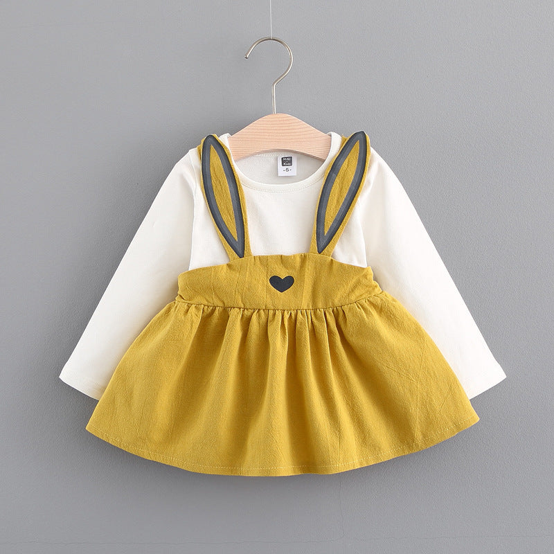 Autumn Baby Girl Rabbit Princess Dress | Cute Children's Clothing