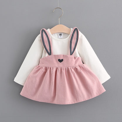 Autumn Baby Girl Rabbit Princess Dress | Cute Children's Clothing