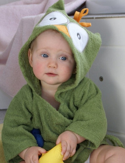 Cute Animal Hooded Baby Bathrobes & Towels | Soft Cotton