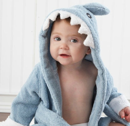 Cute Animal Hooded Baby Bathrobes & Towels | Soft Cotton