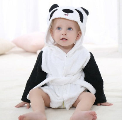 Cute Animal Hooded Baby Bathrobes & Towels | Soft Cotton