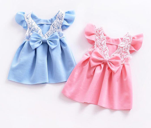 Adorable Baby Dress with Bow | Soft & Comfortable | Various Colors