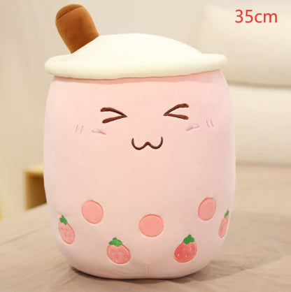 Cute Gifts for Kids: Fruit Drink Plush, Boba Tea Plushie | Pillow | Cushion