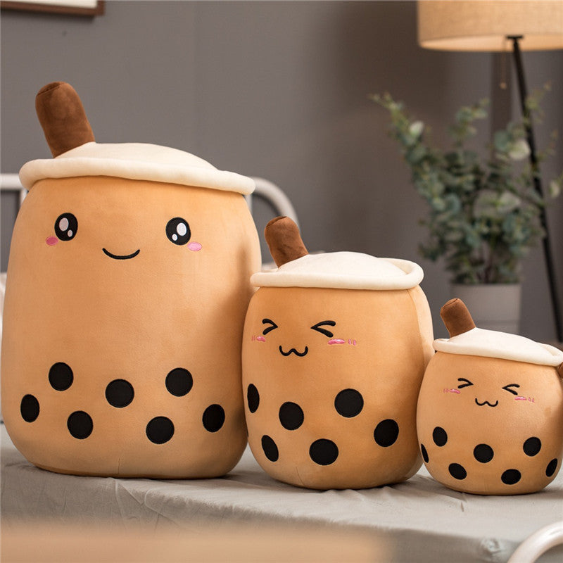 Cute Gifts for Kids: Fruit Drink Plush, Boba Tea Plushie | Pillow | Cushion