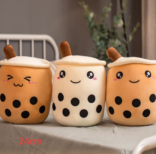 Cute Gifts for Kids: Fruit Drink Plush, Boba Tea Plushie | Pillow | Cushion