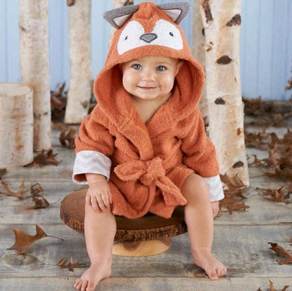 Cute Animal Hooded Baby Bathrobes & Towels | Soft Cotton