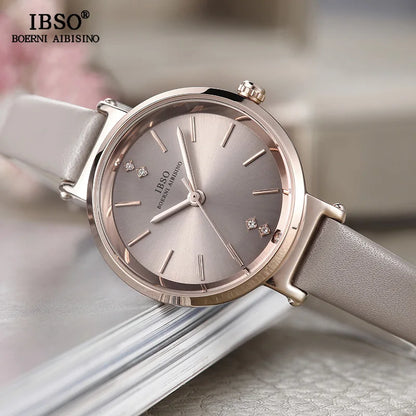 IBSO Crystal Bracelet Watches Set Female High Quality Quartz Watch Luxury Women Watch Bangle Set for Valentine's Gift