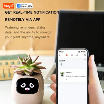 Smart Plant Pot with AI & 7 Sensors | Tuya Ivy Planter | Interactive Plant Care