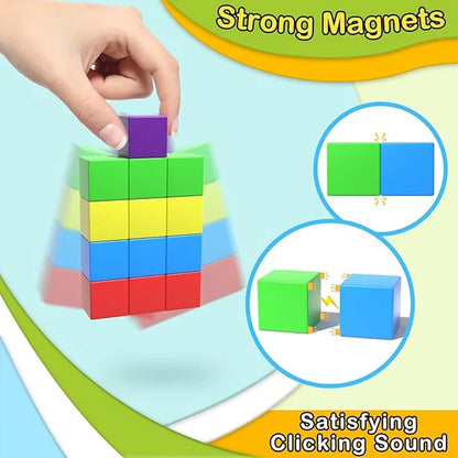 Magnetic Square Building Blocks: 32-96PCS Creative Play & STEM Learning