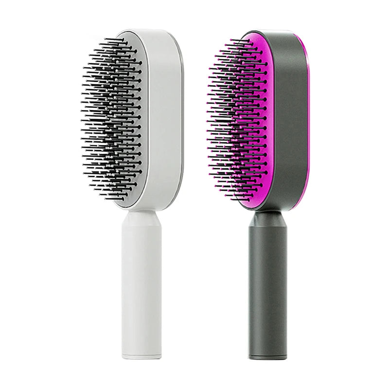 Self-Cleaning Hair Brush: Detangling Massage Comb with Air Cushion