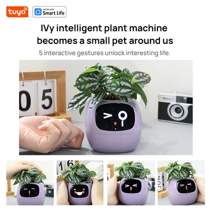 Smart Plant Pot with AI & 7 Sensors | Tuya Ivy Planter | Interactive Plant Care