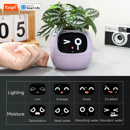 Smart Plant Pot with AI & 7 Sensors | Tuya Ivy Planter | Interactive Plant Care