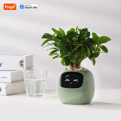 Smart Plant Pot with AI & 7 Sensors | Tuya Ivy Planter | Interactive Plant Care