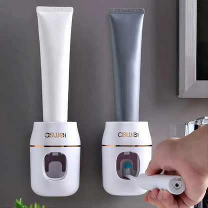 Hands-Free Toothpaste Squeezer | Wall-Mounted Bathroom Organizer