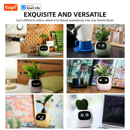 Smart Plant Pot with AI & 7 Sensors | Tuya Ivy Planter | Interactive Plant Care