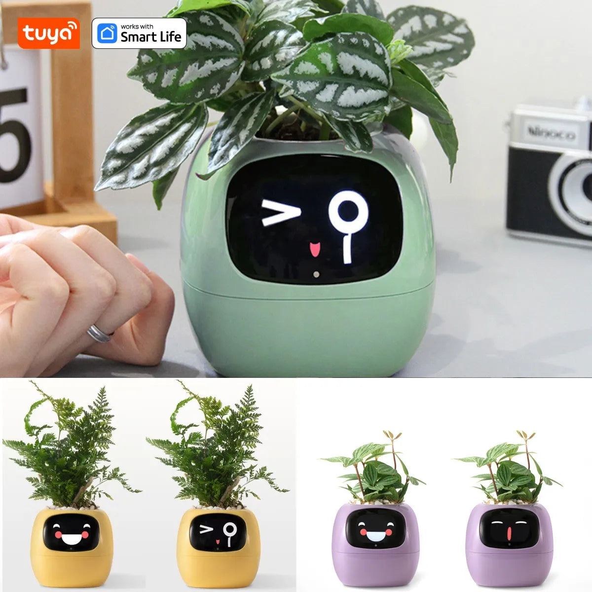 Smart Plant Pot with AI & 7 Sensors | Tuya Ivy Planter | Interactive Plant Care