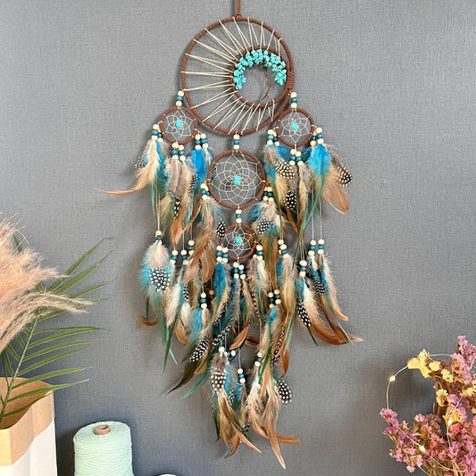 Tree of Life Dream Catcher Wall Decor | Vintage Wind Chime Ornament