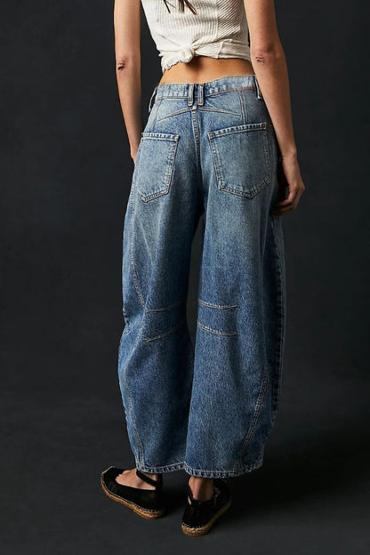 Wide Leg Jeans with Pockets